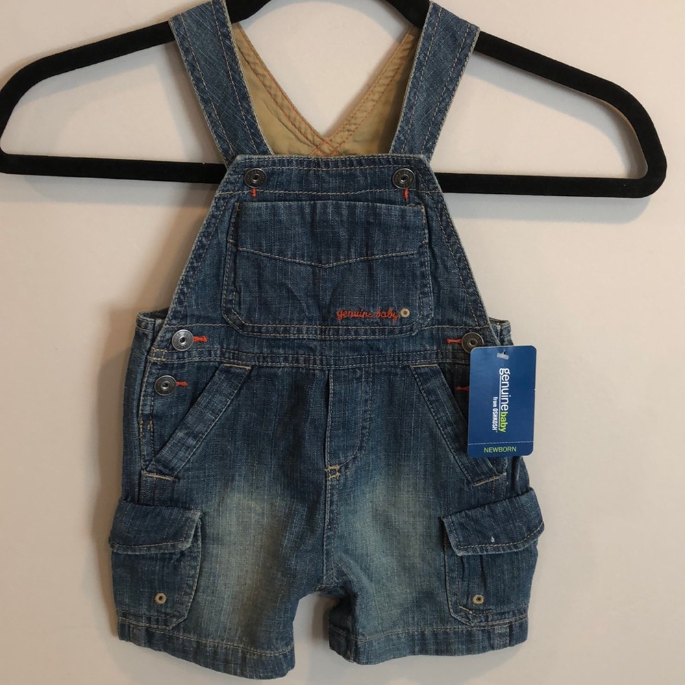 Osh Kosh Genuine Baby Denim Overalls Sz 6M